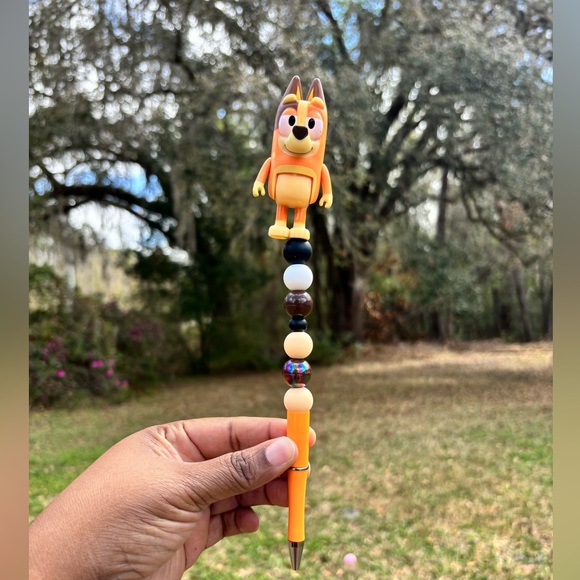 Accessories - Custom Made Orange Cartoon Character Pen